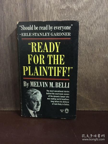 Should be read by everyone -ERLE STANLEY GARDNER READY FOR THE PLAINTIFF