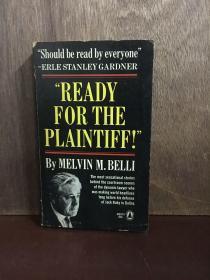 Should be read by everyone -ERLE STANLEY GARDNER READY FOR THE PLAINTIFF