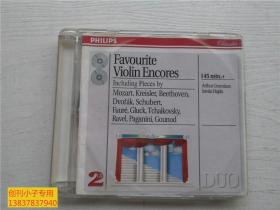 CD 光盘二碟装： FAVOURITE VIOLIN ENCORES028944656022
 是条形码