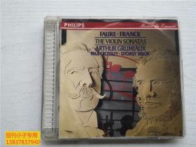 CD 光盘一碟装：  FAURE FRANCK THE CIOLIN SONATAS ARTHUR GRUMIAUX 028942638426
是条形码