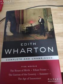 EDITH WHARTON The House of Mirth，Ethan Frome,The Custom of the Country，Summer  （无封套）