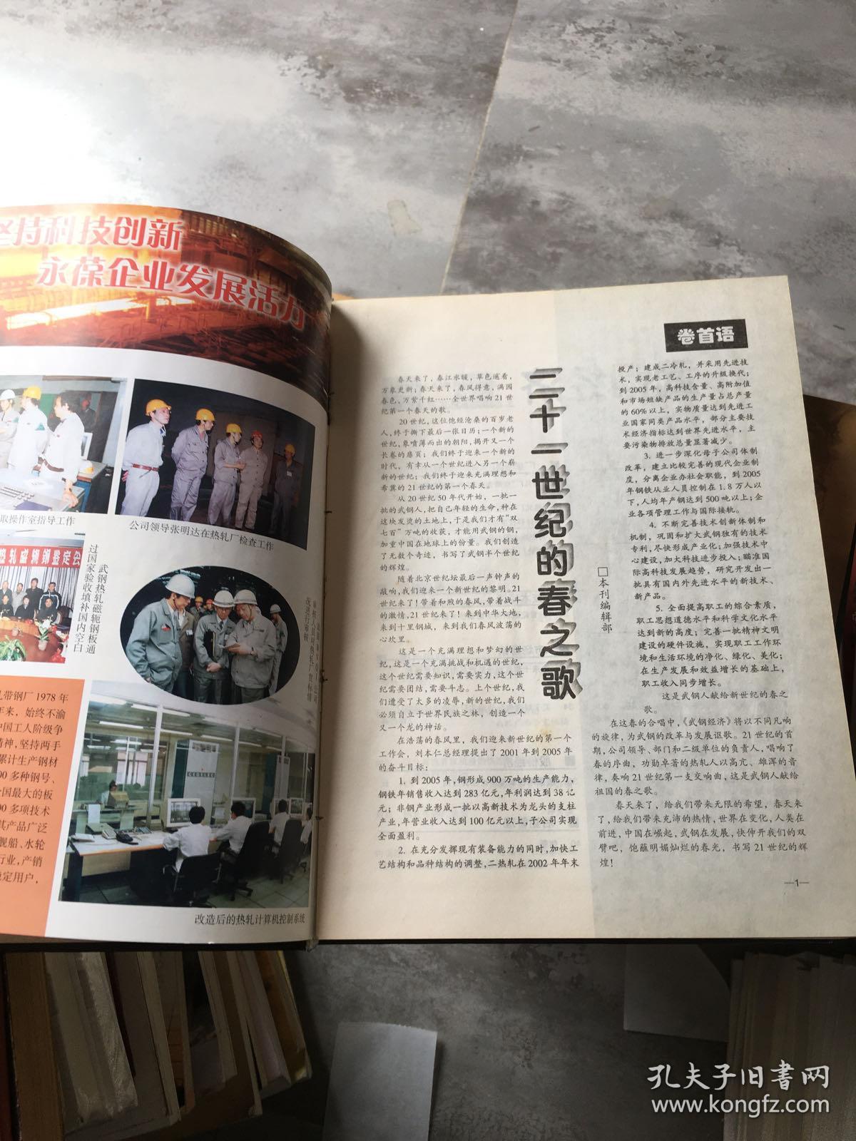 武钢经济合订本 2001