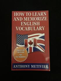 How to Learn and Memorize English Vocabulary