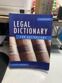 LEGAL DICTIONARY FOR AUSTRALIANS（SECOND EDITION）