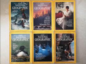 national geographic 国家地理美国原版英文杂志 1989年上半年1-6月 六本合售