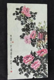 有章款花鸟画  画心尺寸100*54厘米