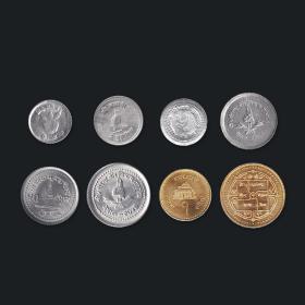 【亚洲】尼泊尔8枚老版硬币套币 年份随机 全新 外国钱币