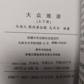 大众维语 上下两册