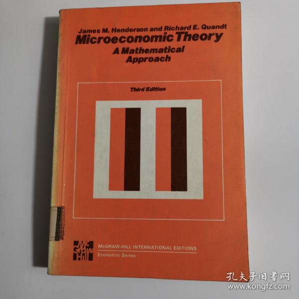 Microeconomic Theory
      A Mathematical Approach