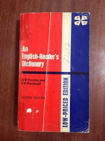 英国原装进口An English-reader\'s dictionary,