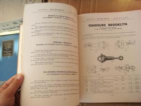 ACIERIES DE GENNEVILLIERS C.DELACHAUX- Trolley Line Material and Current Collectors  四种语言本:英文/法文/德文/西文(或意大利语,以图为准)  布面精装大12K 圖文本