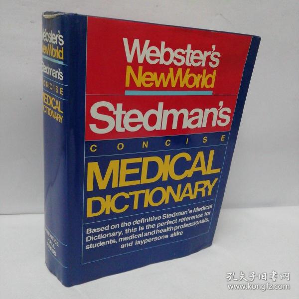 WEBSTER'S NEW WOLD:MEDICAL DICTIONARY