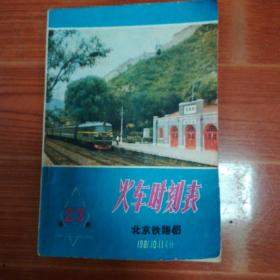 火车时刻表【第23期】1981.10.11实行（北京铁路局）