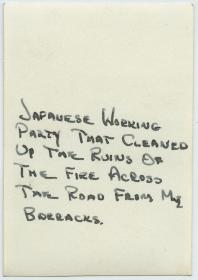 1945年日本投降后，在天津地区的日本战俘劳动清理火灾后废墟老照片