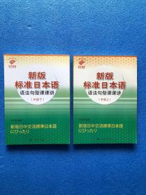 （共4本合售）新版标准日本语语法句型课课讲 初级上下册 中级上下册