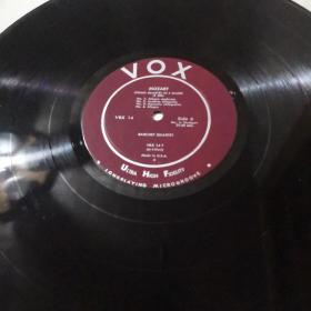 黑胶唱片《MOZART STRING QUARTET IN F MAJOR(k 590)》