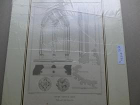 【百元包邮】《肯特教堂》（STONE CHURCH, KENT）钢版画 1839年 带卡纸装裱 卡纸尺寸约40×30厘米 （PM10223）