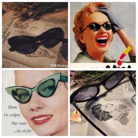 Vintage法国产MAP1950s经典猫眼墨镜全新保存品
Cat eye ALways on Trend！