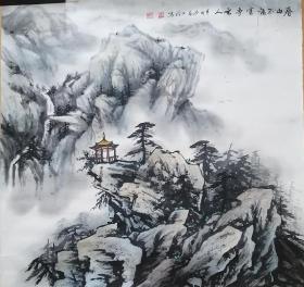 张文玲四尺斗方山水