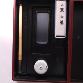 日本传统工艺老漆器砚盒笔砚水滴墨书画书法精美套盒N872