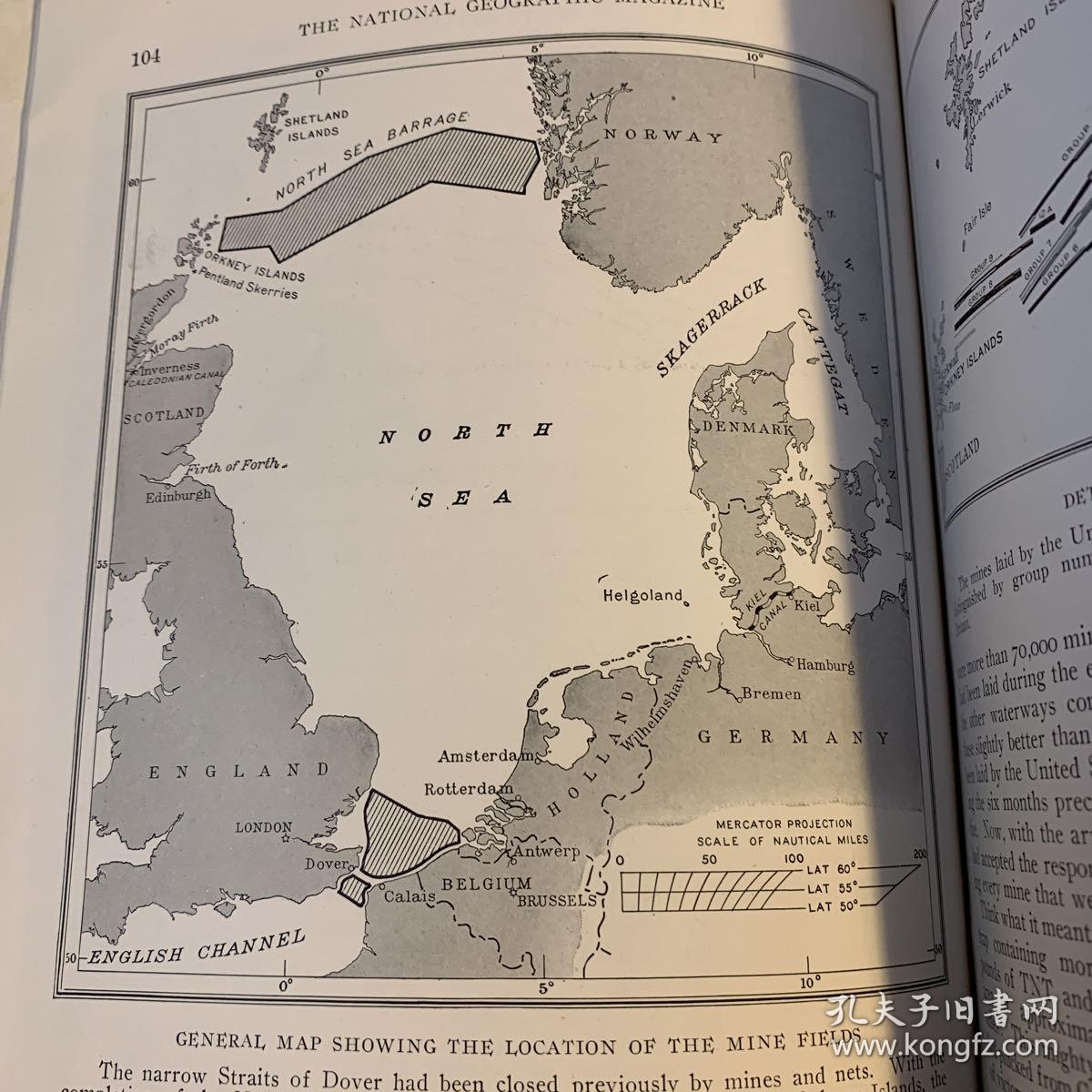 美国发货national geographic美国国家地理1920年2月C拆除北海水雷，在新罕布什尔山上滑雪，石油产地