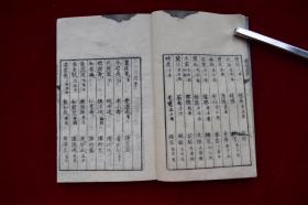 书家自在【日本天保11年（1840）平安三书房梓行。刊刻年代相当于清道光二十年。写刻本。原装一册。50丁。作者在读书过程中收集的华美辞藻 按字数二字到十四字归类 词语出处多为中国古代经典名著。书法家案头必备。】