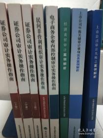 北京注册会计师协会系列丛书：证券公司审计实务操作指南 上中下册.民间非营利组织审计实务操作指南.电子商务企业内部控制审计实务操作指南.经济责任审计案例解析.上市公司年报关键审计事项实务案例解析.上市公司审计失败之案例解析