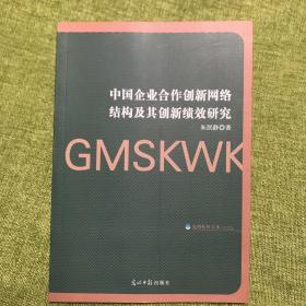 中国企业合作创新网络结构及其创新绩效研究