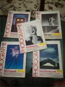 外文摄影杂志 PHOTOGRAPHIE1989年 5本合售
