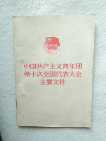 《中国共产主义青年团第十次全国代表大会主要文件》   10元包邮