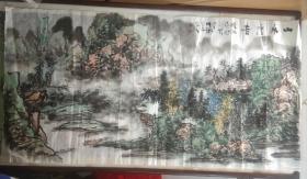 著名画家 王平 大幅山水画《山水清音》