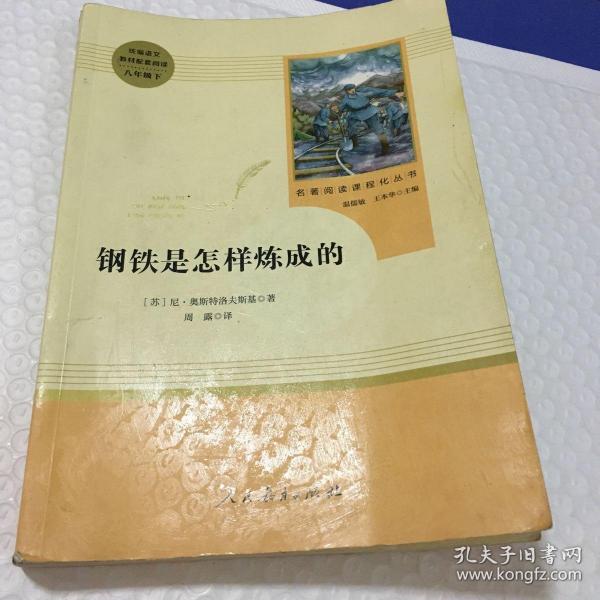 统编语文教材配套阅读 八年级下：钢铁是怎样炼成的/名著阅读课程化丛书