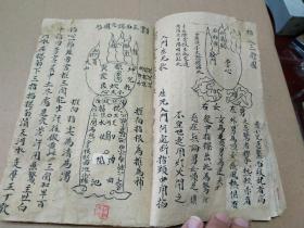 清代手抄秘传药书“小儿”医书，图文并茂，内容精审，经络、惊吓、危症不治、见纹色辨吉凶、虎口三关、看筋纹生死辨、等等，医家珍本。内容精，约18个筒子页。