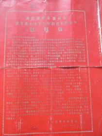 青阳县革命委员会致全县上山下乡·知识青年的春节慰问信——背面有精品画像——三张半合售