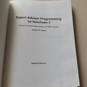 Expert Advisor Programming for MetaTrader 5: Creating automa
