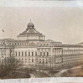 美国国会图书馆     library of congress    世界最大图书馆     老照片    明信片格式    稀 见   J39