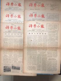 科学小报1966年，6份报纸不同