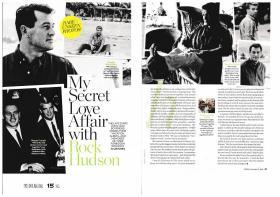 洛克赫德森（Rock Hudson）-明星杂志专访彩页切页/海报（详见商品详情）