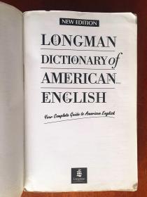 美国进口原装 Longman Dictionary of American English  A   Dictionary  For  Learners  Of  English 2end Edition 朗文美国英语词典 第2版