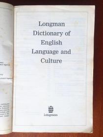 进口原装 LONGMAN DICTIONARY OF ENGLISH LANGUAGE AND CULTURE 朗文语言与文化词典