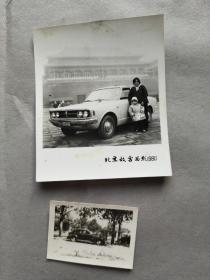 1215汽车老照片两张（一张为80年，另一张应为民国或解放初汽车照片）
