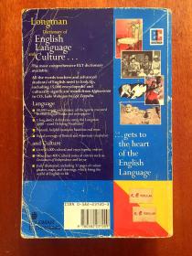 进口原装 LONGMAN DICTIONARY OF ENGLISH LANGUAGE AND CULTURE 朗文语言与文化词典