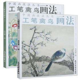 有划道慎拍工笔禽鸟画法中国画技法丛书 共2册 刘文斌经典国画鸣禽仙鹤白描精解教程临摹实技我怎样画工笔花鸟画方政和画鸟赏析