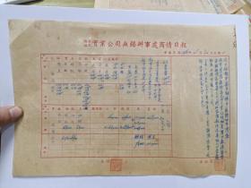 福澄福民实业公司无锡办事处商情日报1950年4月10日