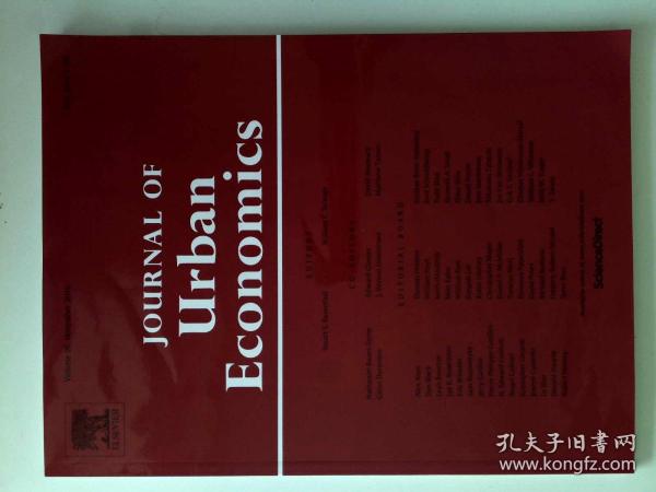 Journal of Urban Economics 2016/11 城市经济学原版外文学术期刊