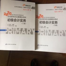 东奥初级会计2020 轻松过关1 2020年应试指导及全真模拟测试初级会计实务 (上下册) 轻一