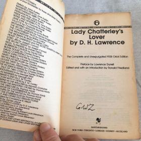 Lady Chatterley's Lover查泰莱夫人的情人