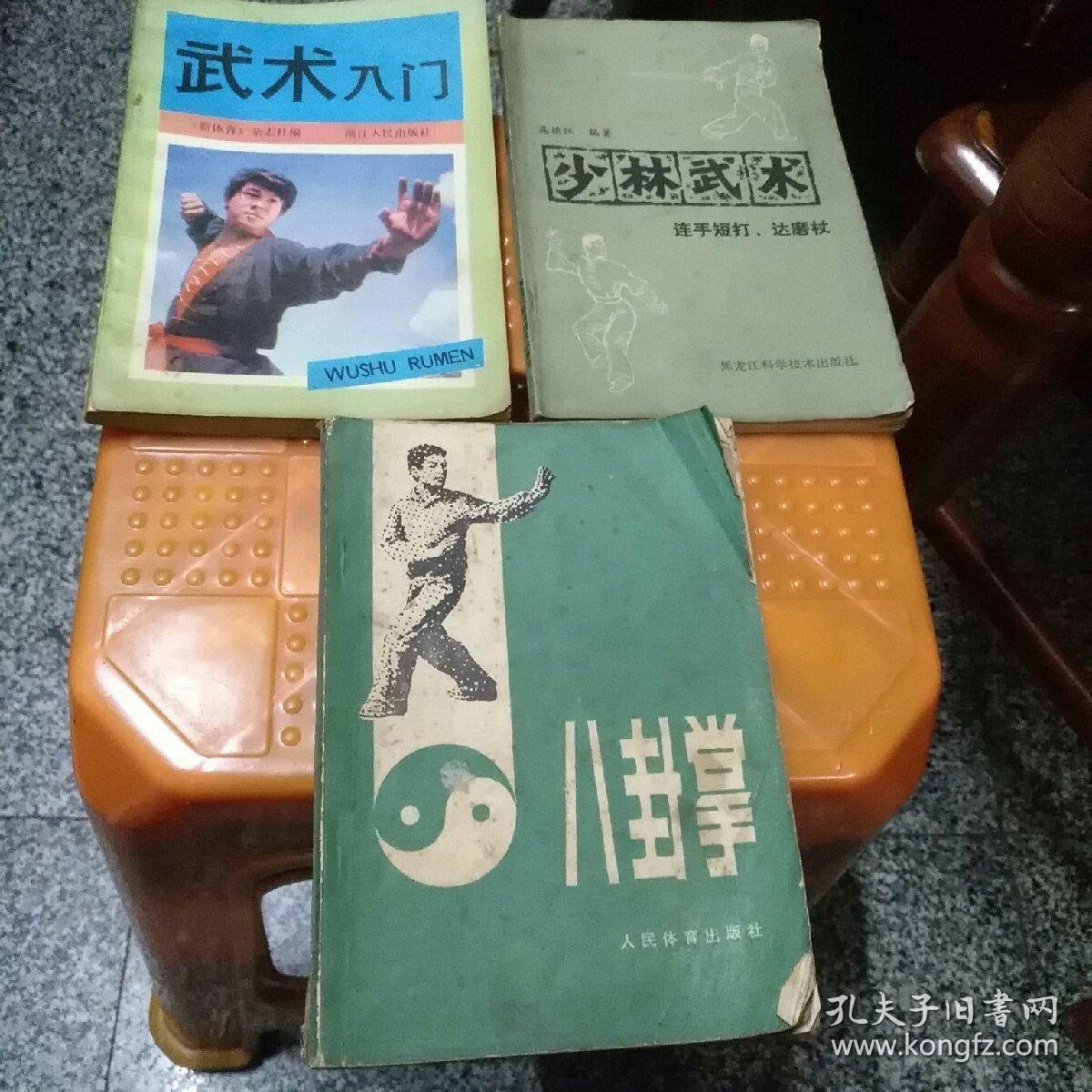 少林武术，八卦掌，武术入门（3本合售），85品