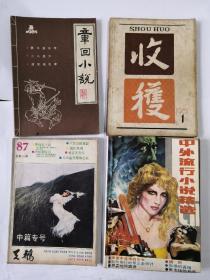 《天鹅》、《收获》、《章回小说》、《中外流行小说精选》（4册合售）