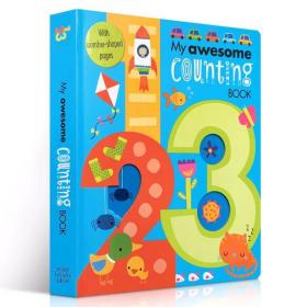 两册My Awesome Alphabet Counting Book 2本儿童启蒙26个字母词汇单词数数书207个生活单词儿童英文原版绘本ABC A to Z